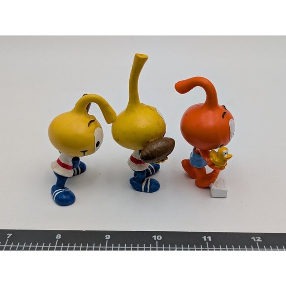 Wallace Berrie Snorks Figure Lot of 3 Baseball Football Bathtime - Picture 7 of 10